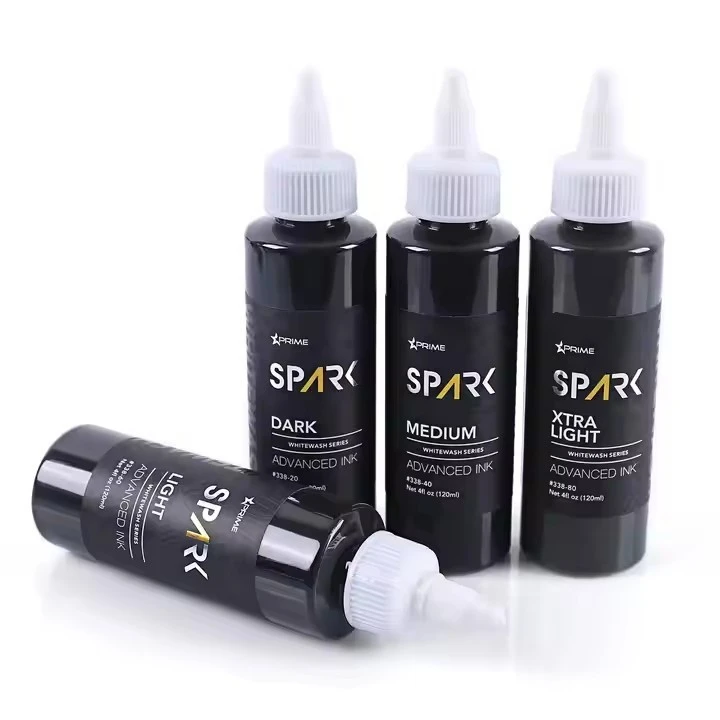 Sparkle Factory Custom 4oz 120ml бяло измиване невероятна боя пигмент тяло кожа тройно черно мастило Пеперуда татуировка