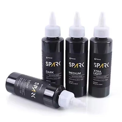 Sparkle Factory Custom 4oz 120ml бяло измиване невероятна боя пигмент тяло кожа тройно черно мастило Пеперуда татуировка
