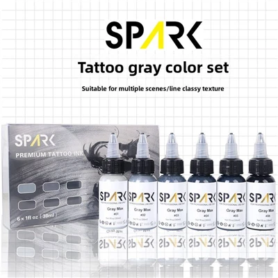 Професионален персонализиран постоянен грим мастило Spark Grey 30ml/1oz Органично татуировки за татуировки за художници на татуировки
