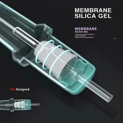 Spark Чисто нова прозрачна мембрана на черупките 0,35 мм /12 татуировки игли за патрон за татуировки за доставка на магазин