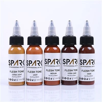 Spark Tattoo Ink Professional 1 унции за татуиране на тон на кожа