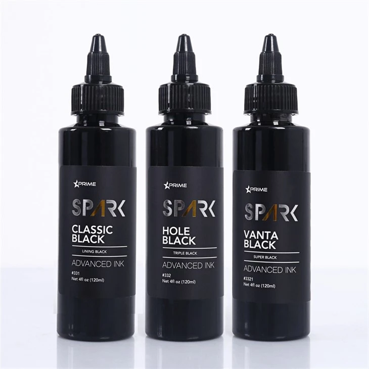 4OZ Classic Black Hole Black Vanta Black Spark Мастило за татуировки Черно мастило за татуировки