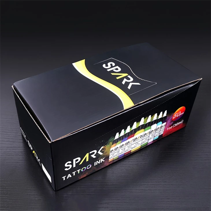 50 комплекта цвята Комплект мастило за татуировки Spark Професионален цвят мастило за татуировки