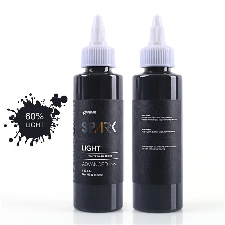 Комплект мастило за татуировки без жестокост Vegan White Wash Set Spark Tattoo Ink