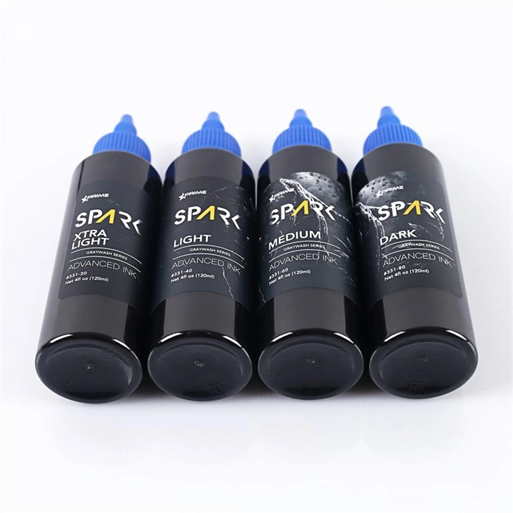 Grey Wash Spark Висококачествено мастило за татуировки Комплект професионално мастило за татуировки