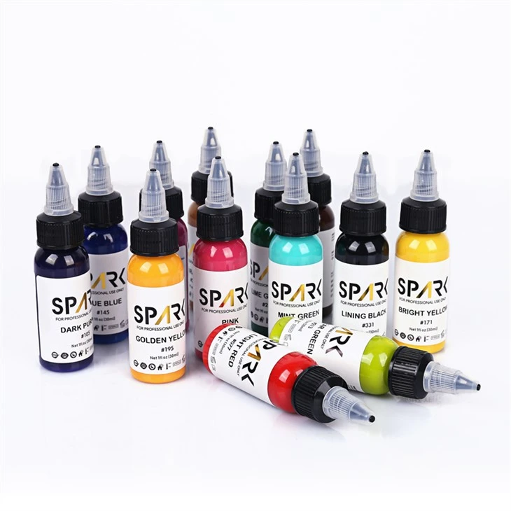 Пигменти Tattoo Ink Spark Комплект мастила за татуировки Професионален