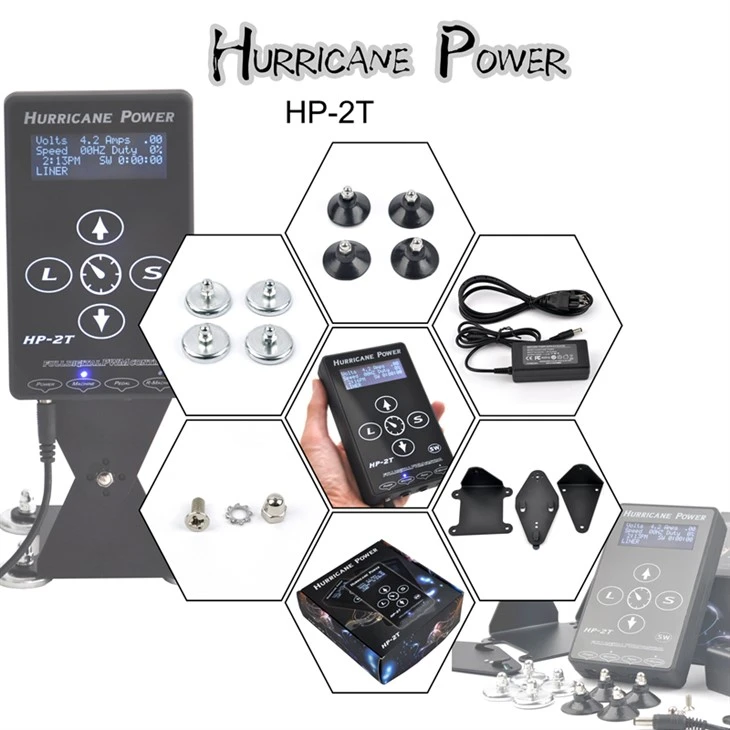 Power Tattoo Hurricane Hand Touch Tattoo захранване