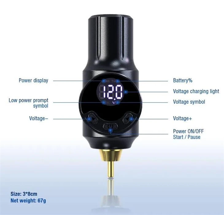 RCA MINI Tattoo Battery Безжично захранване за татуировки