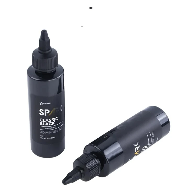 Черно мастило за татуировки Класическо черно 4OZ Подплата Черно мастило Серия Spark Мастило за татуировки Мастило за татуировки Черна светлина